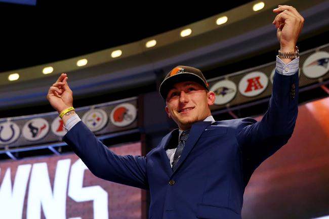 Johnny Manziel went to the Browns with the No. 22 pick in the 2014 draft.